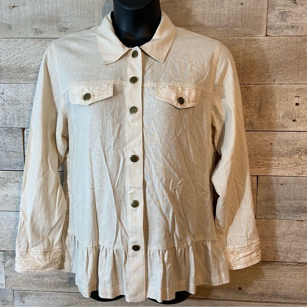 Simply Noelle women’s cream coloured lace blouse in size L/XL or 12-14